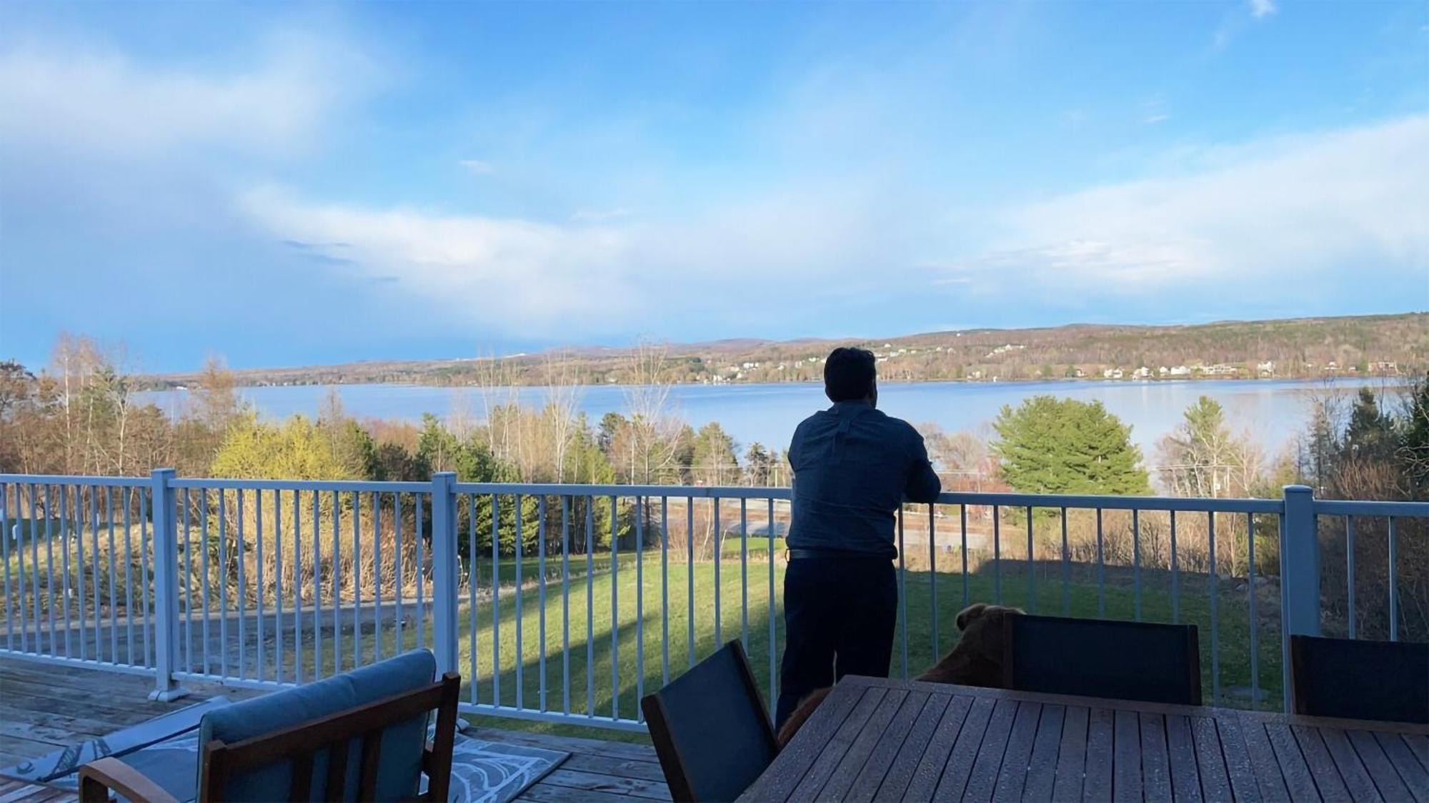 Location Au Sommet Du Lac Magog Luaran gambar